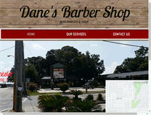 Tablet Screenshot of danesbarbershop.com
